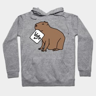 Capybara says Vote Hoodie